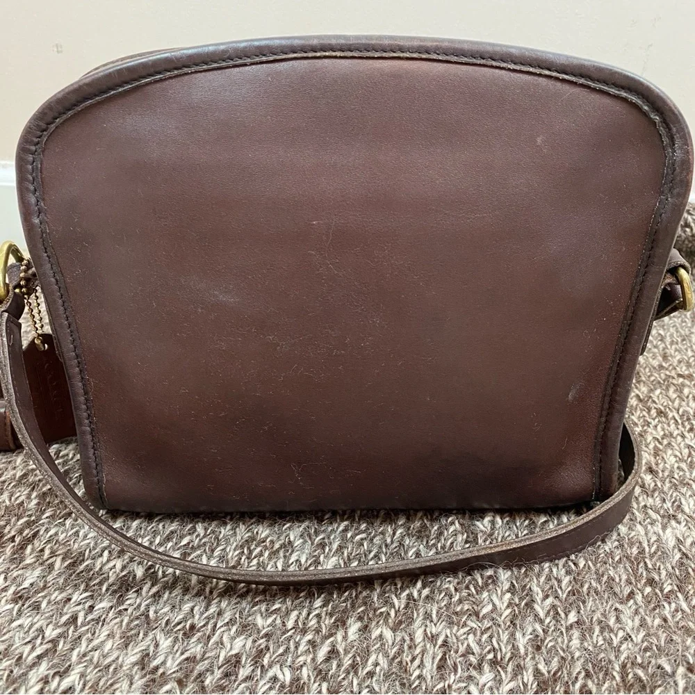 Vintage Coach Metropolis Zip Crossbody Shoulder Bag Mahogany - Picture 3 of 9